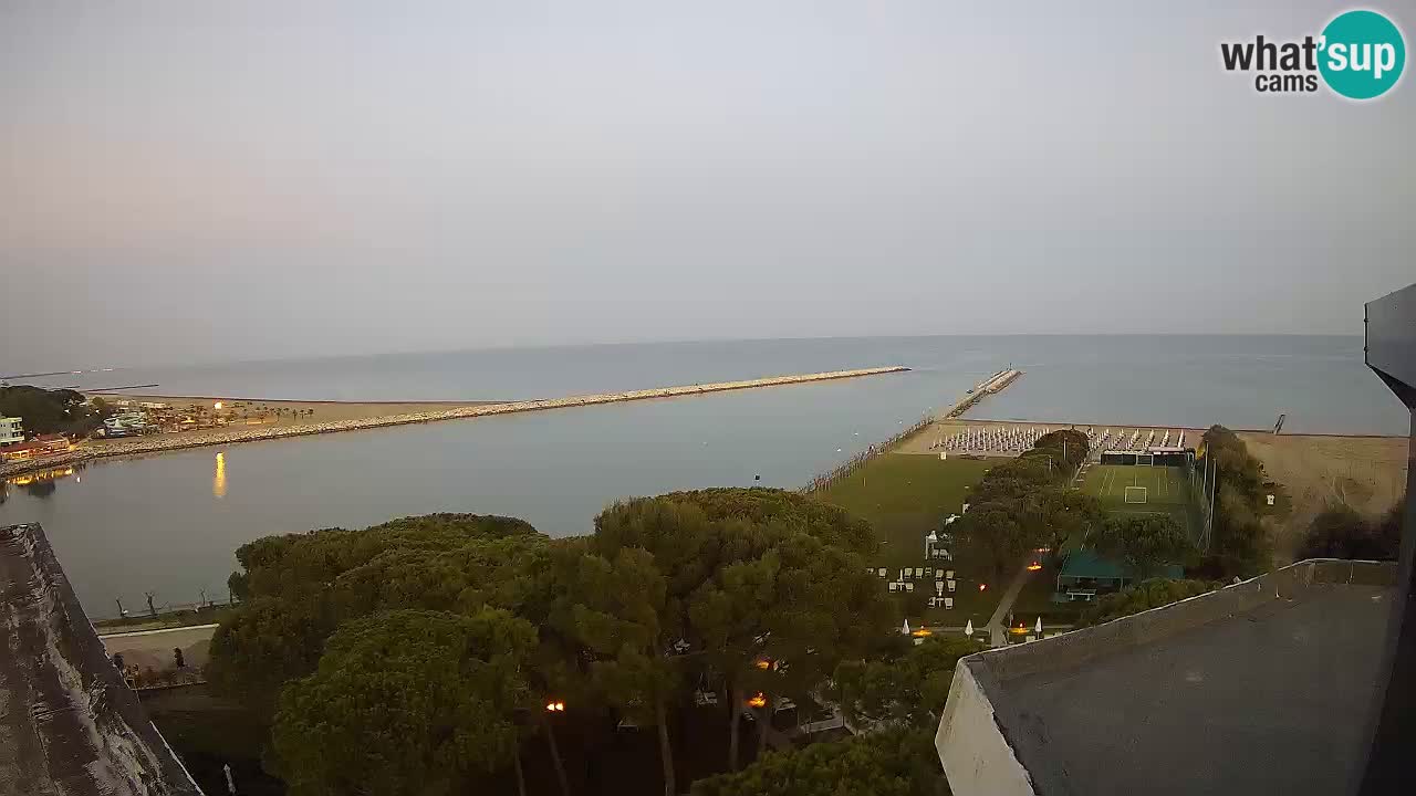 Caorle webcam Pic Nic – plage Ponente – rivière Livenza