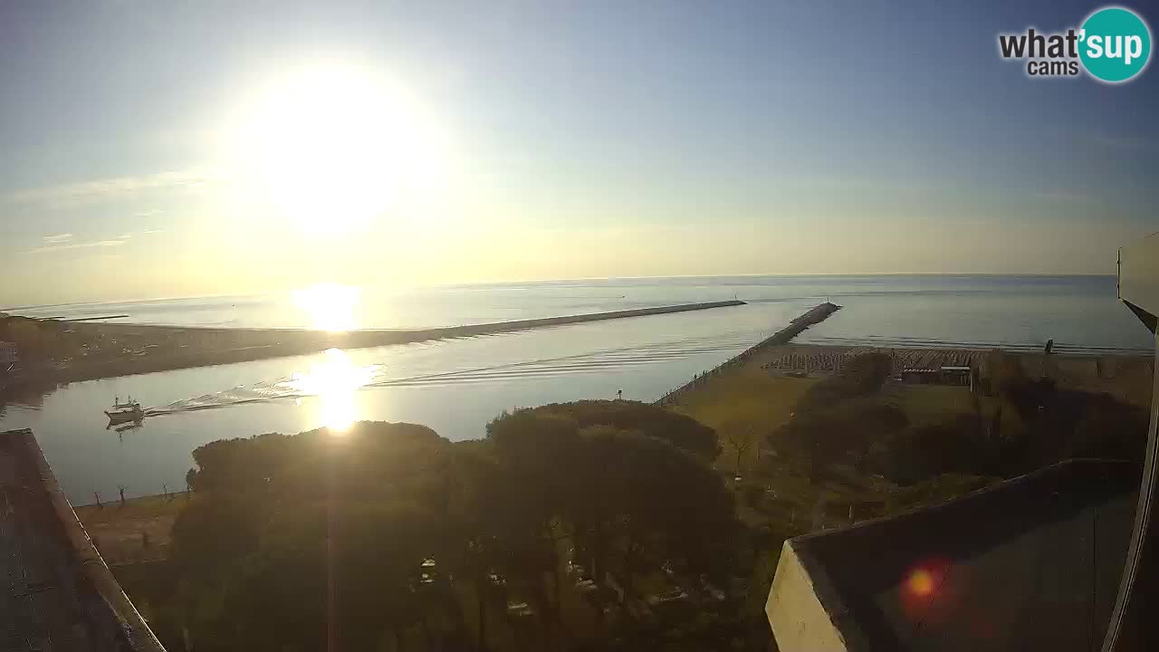 Caorle Pic Nic Ponente strand webcam – kanal Livenza