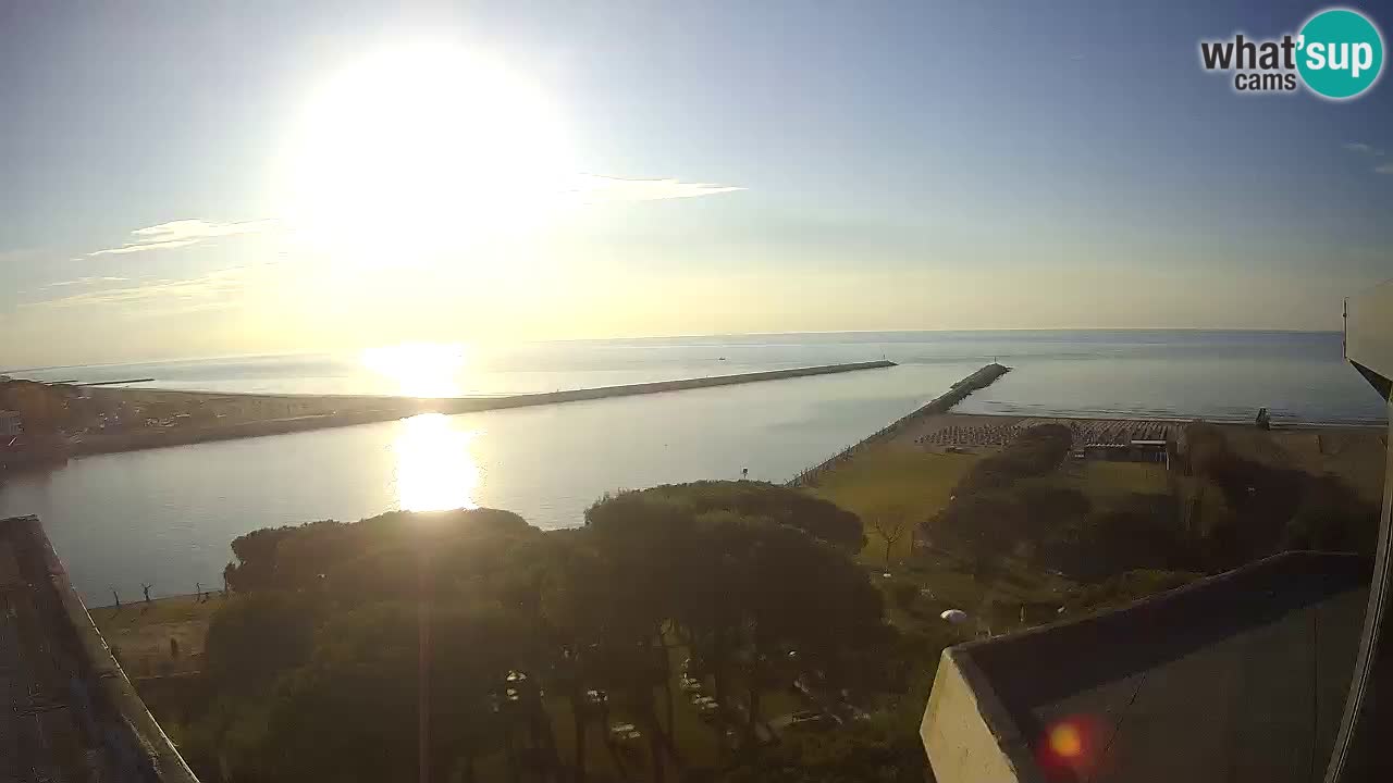 Caorle webcam Pic Nic – plage Ponente – rivière Livenza