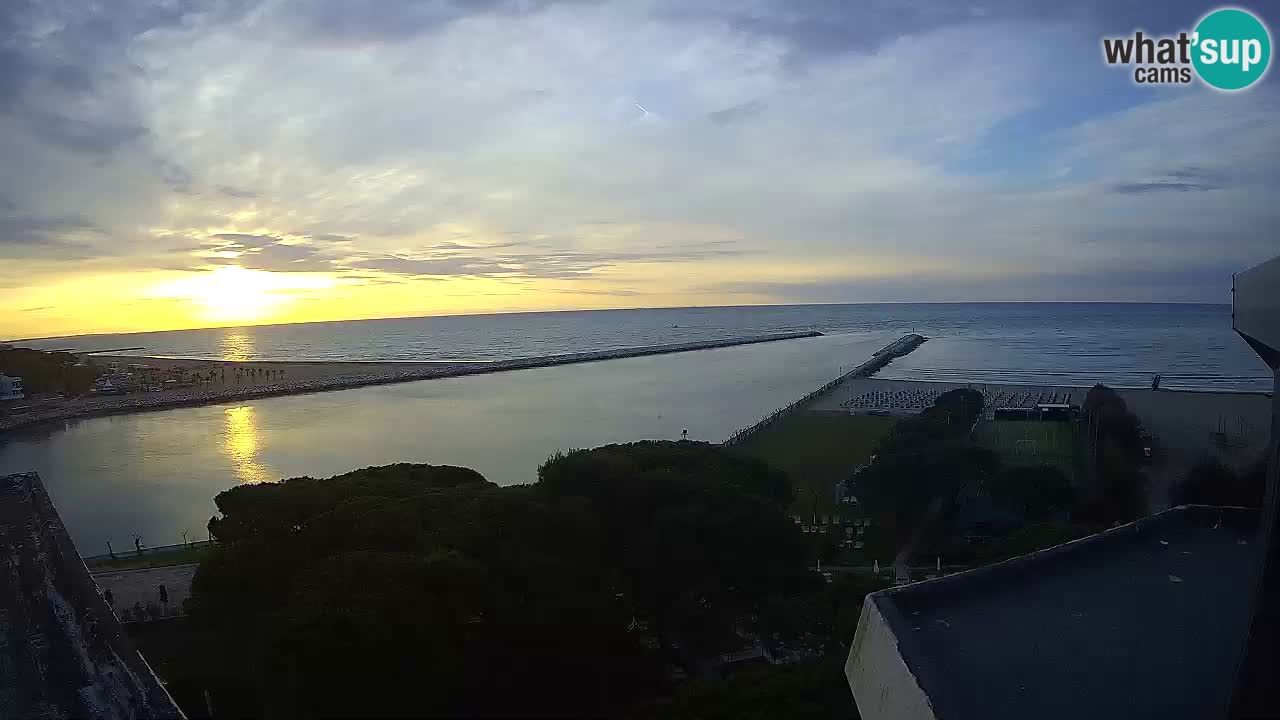 Caorle webcam Pic Nic – plage Ponente – rivière Livenza