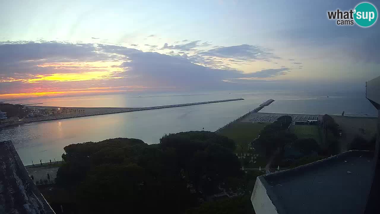 Caorle webcam Pic Nic – plage Ponente – rivière Livenza