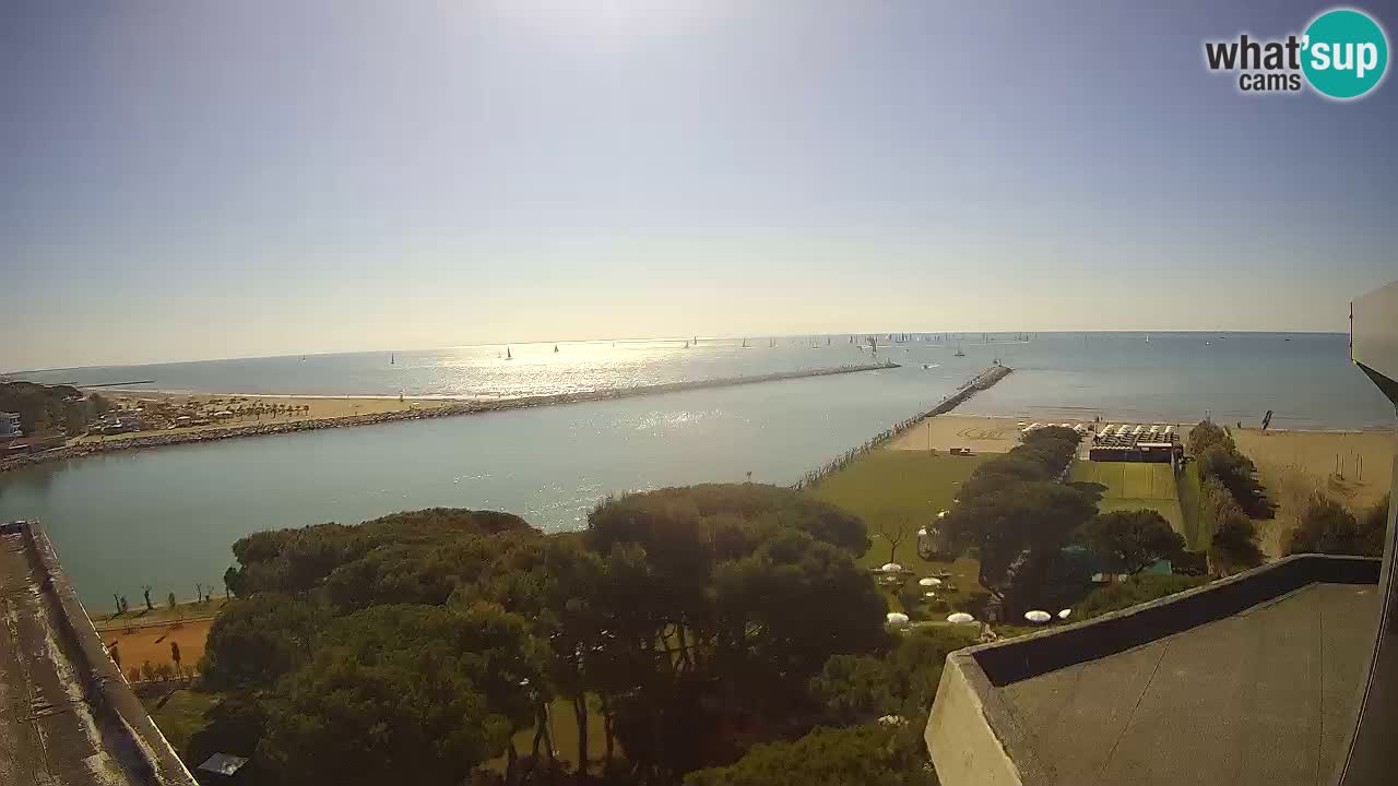 Caorle webcam Pic Nic – plage Ponente – rivière Livenza
