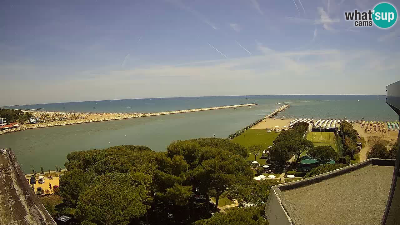 Caorle webcam Pic Nic – plage Ponente – rivière Livenza