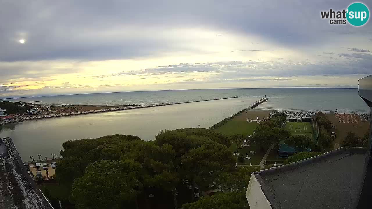 Caorle webcam Pic Nic – plage Ponente – rivière Livenza