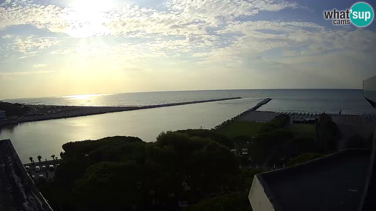 Caorle webcam Pic Nic – plage Ponente – rivière Livenza
