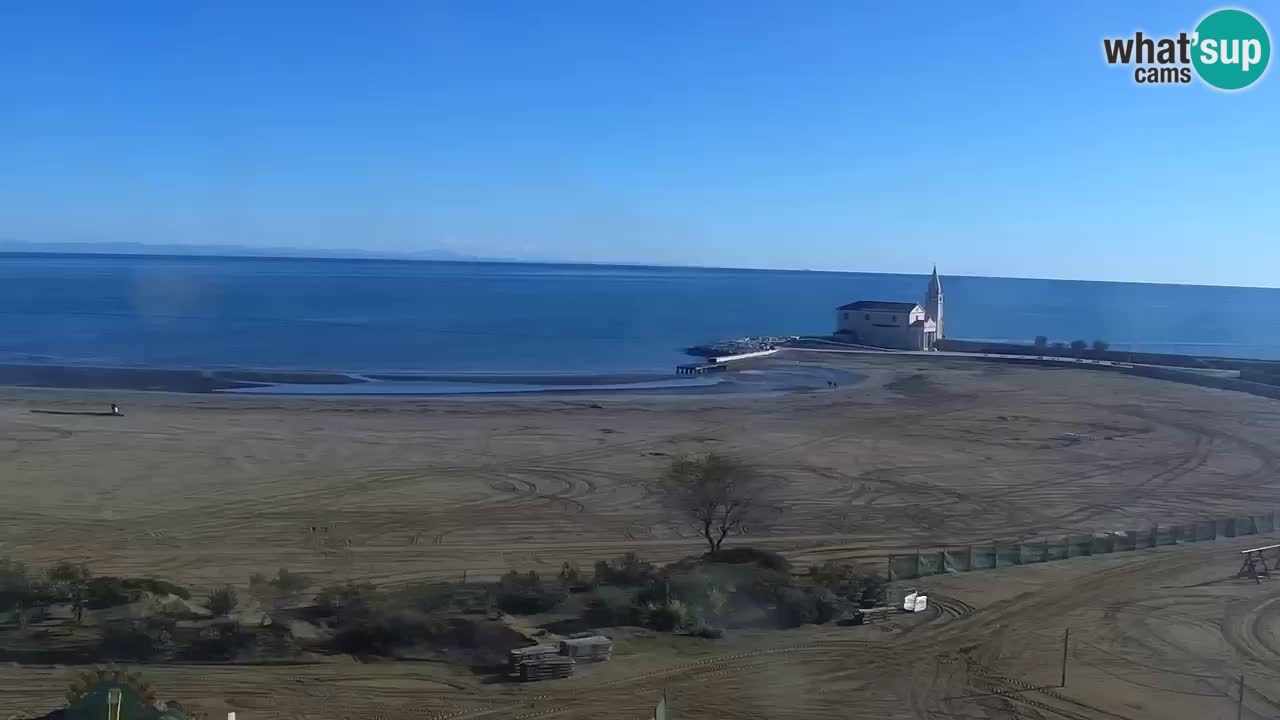 Caorle plaža Levante Spletna kamera  – Hotel Stellamare