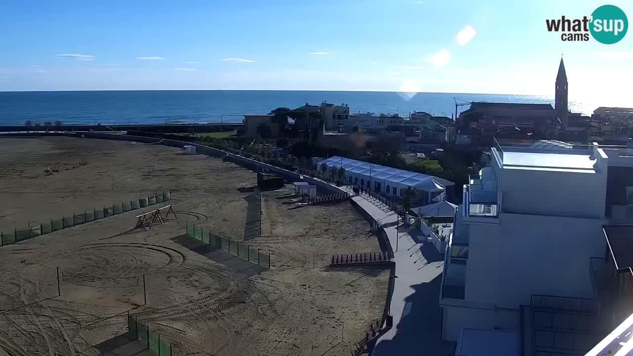 Caorle plaža Levante Spletna kamera  – Hotel Stellamare