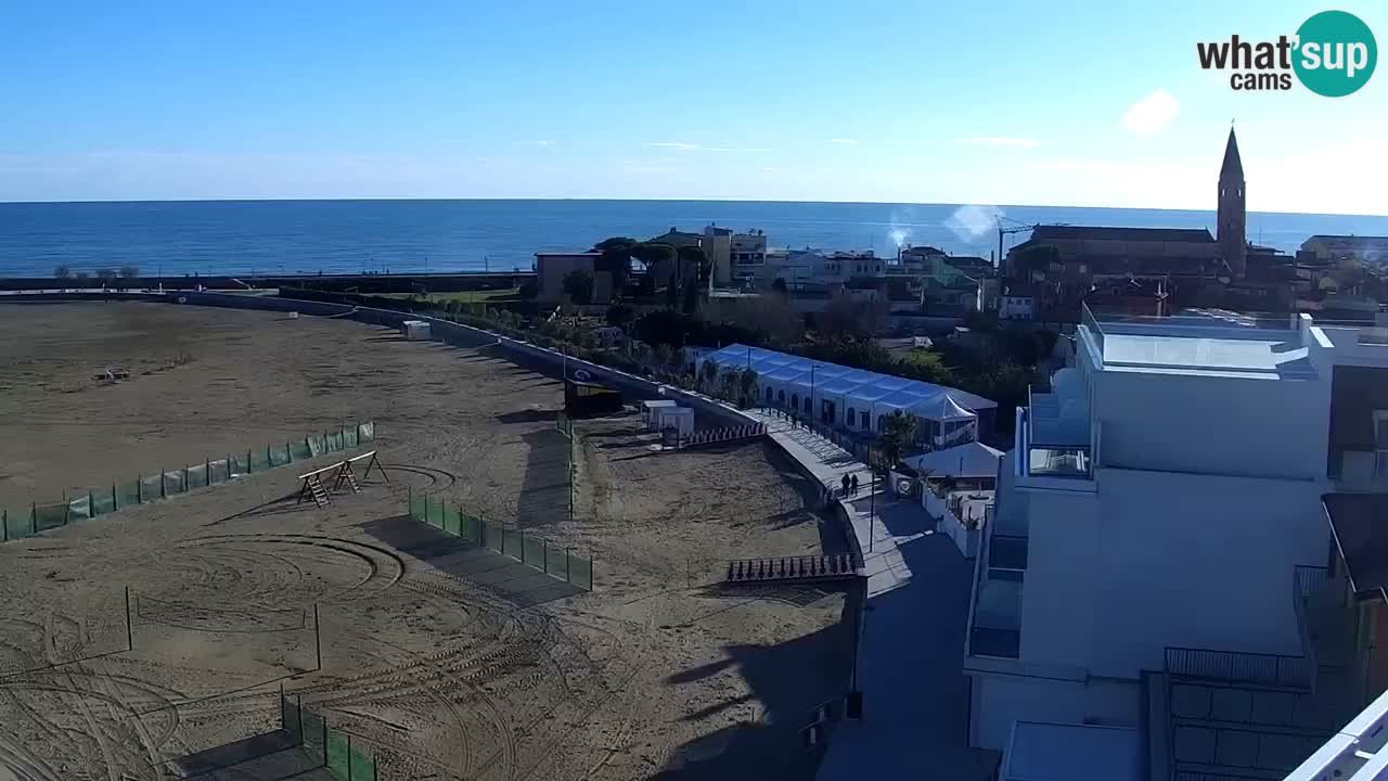 Caorle plaža Levante Spletna kamera  – Hotel Stellamare