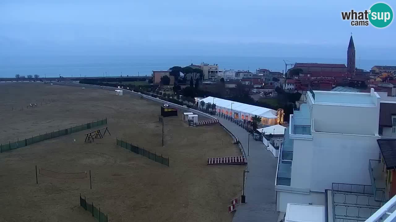 Caorle plaža Levante Spletna kamera  – Hotel Stellamare