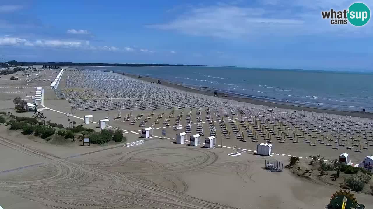 Caorle plaža Levante Spletna kamera  – Hotel Stellamare