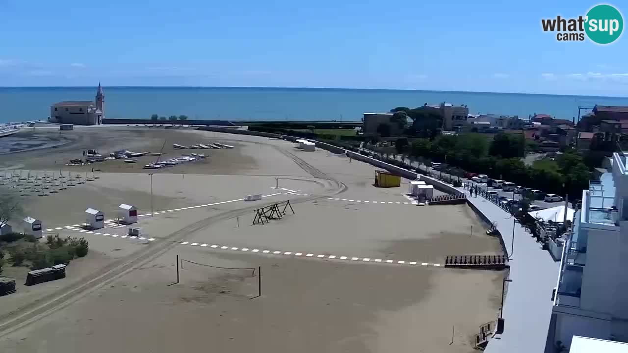 Caorle Playa Levante camera web | Hotel Stellamare