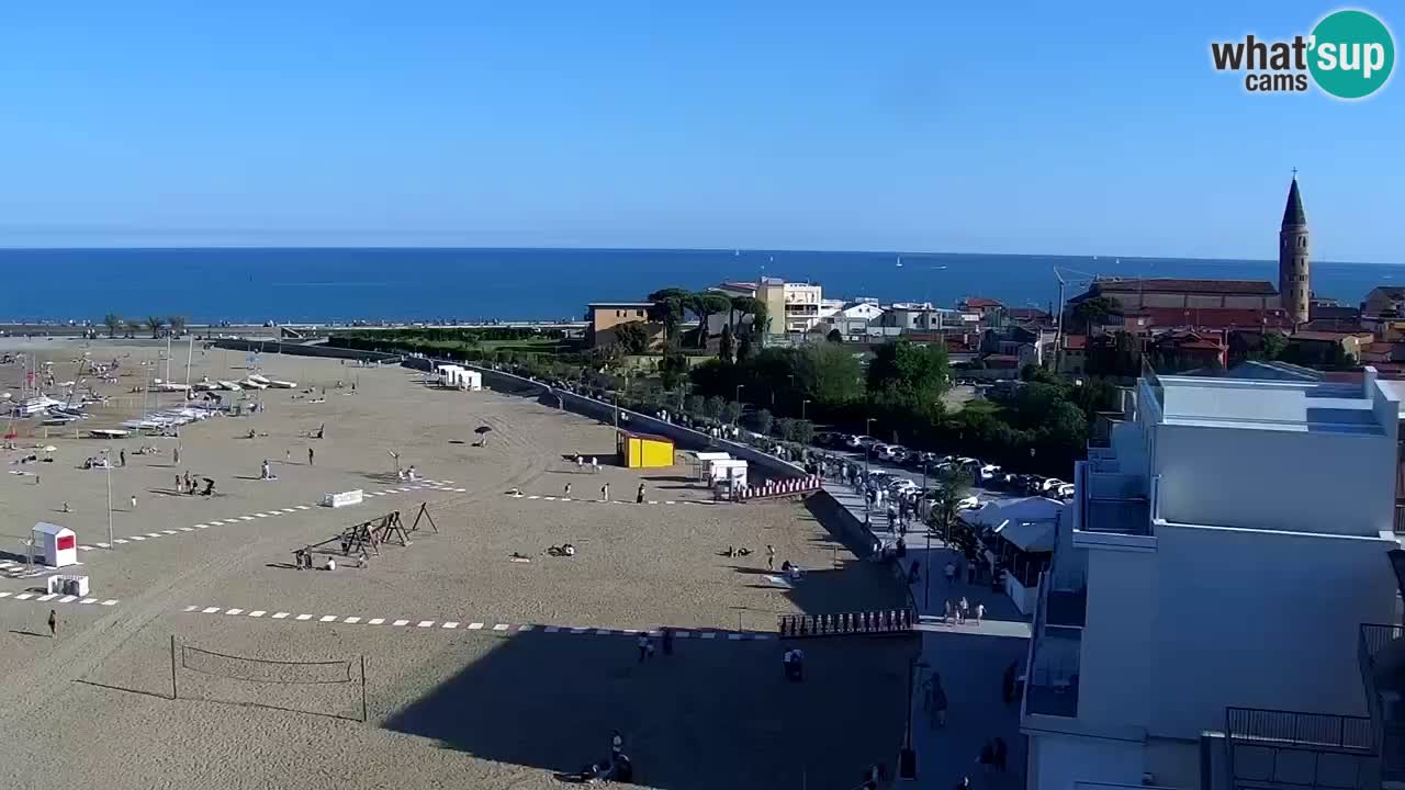 Caorle Playa Levante camera web | Hotel Stellamare