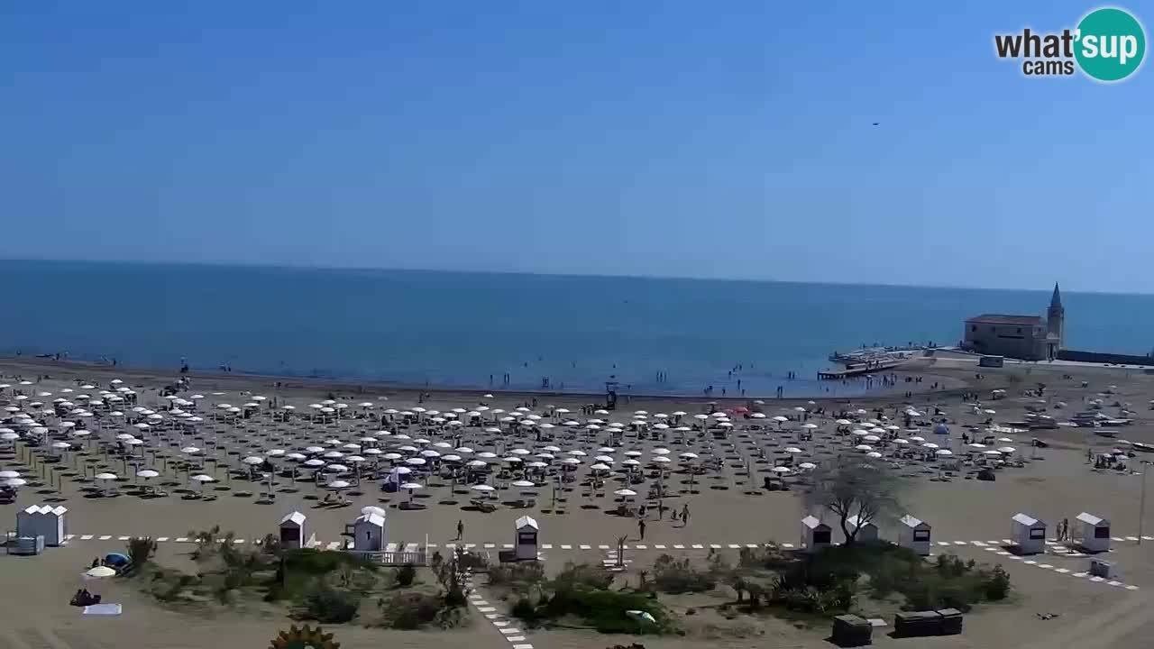 Caorle plaža Levante Spletna kamera  – Hotel Stellamare
