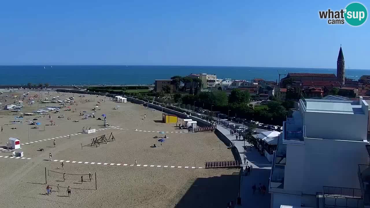 Caorle plaža Levante Spletna kamera  – Hotel Stellamare