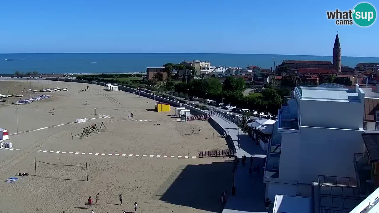 Caorle Playa Levante camera web | Hotel Stellamare