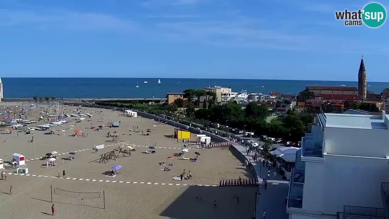 Caorle Playa Levante camera web | Hotel Stellamare