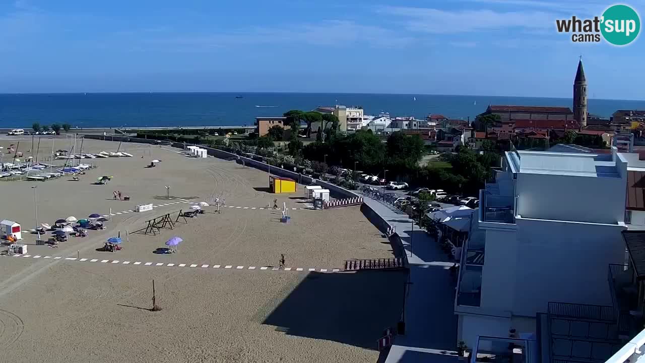 Caorle plaža Levante Spletna kamera  – Hotel Stellamare