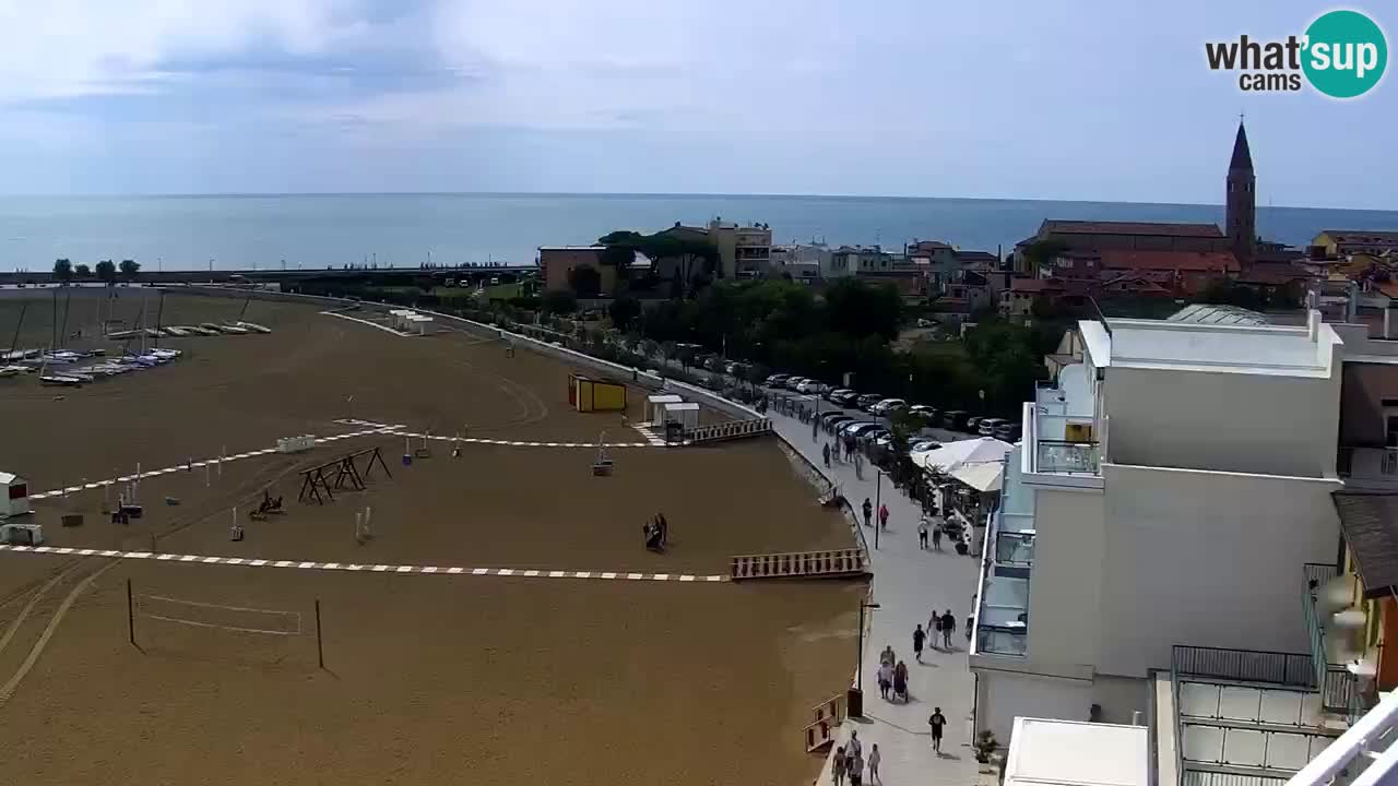 Caorle Playa Levante camera web | Hotel Stellamare