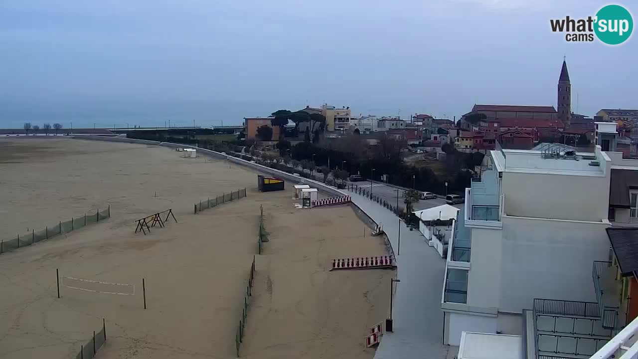 Caorle plaža Levante Spletna kamera  – Hotel Stellamare