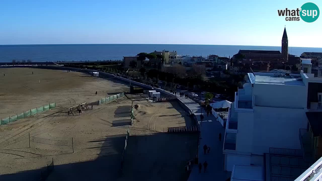 Caorle plaža Levante Spletna kamera  – Hotel Stellamare