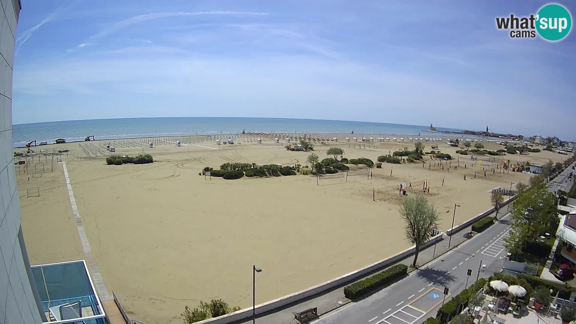 Hotel Panoramic v živo Caorle plaža Levante spletna kamera – Italija