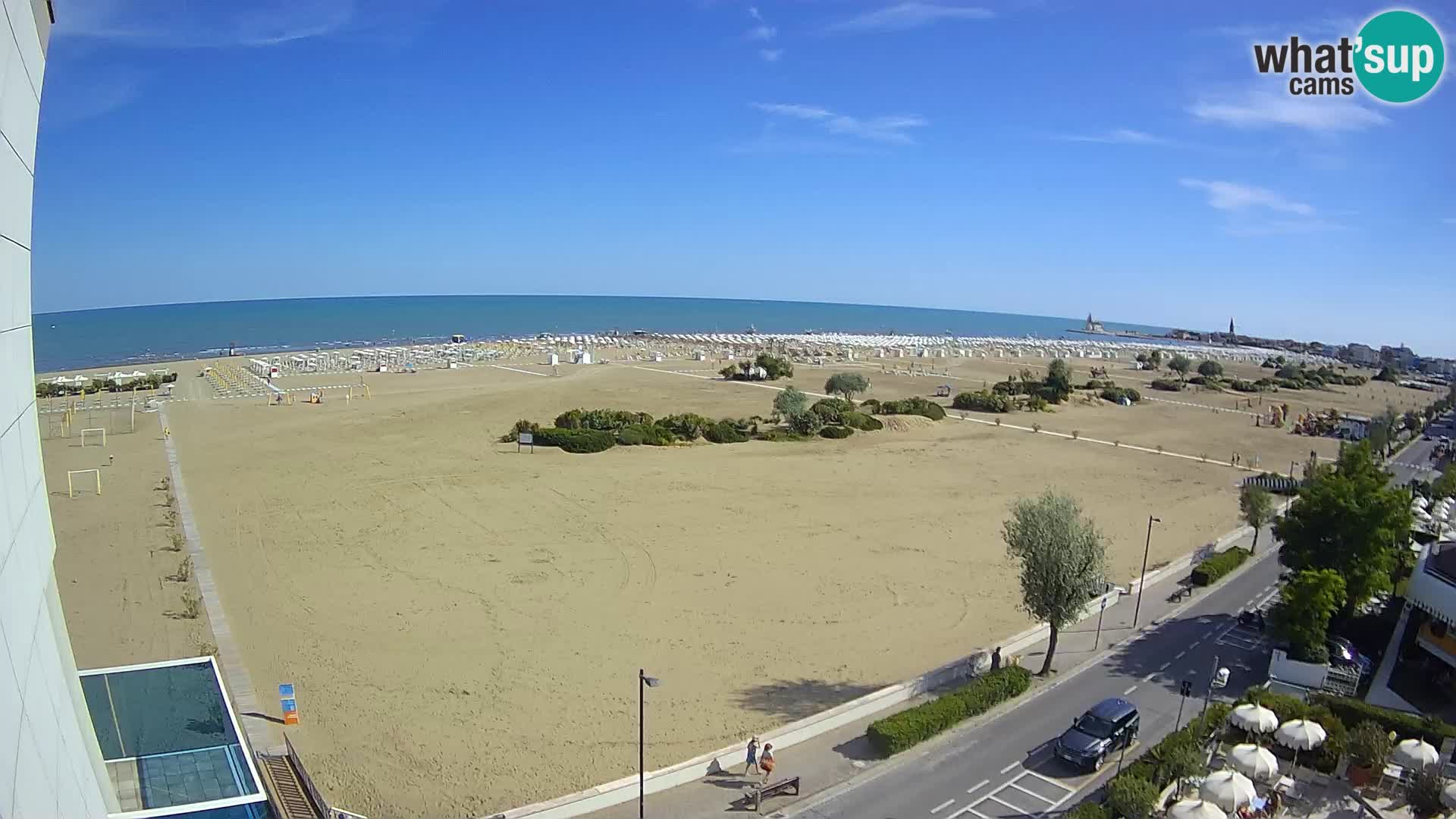 Hotel Panoramic v živo Caorle plaža Levante spletna kamera – Italija