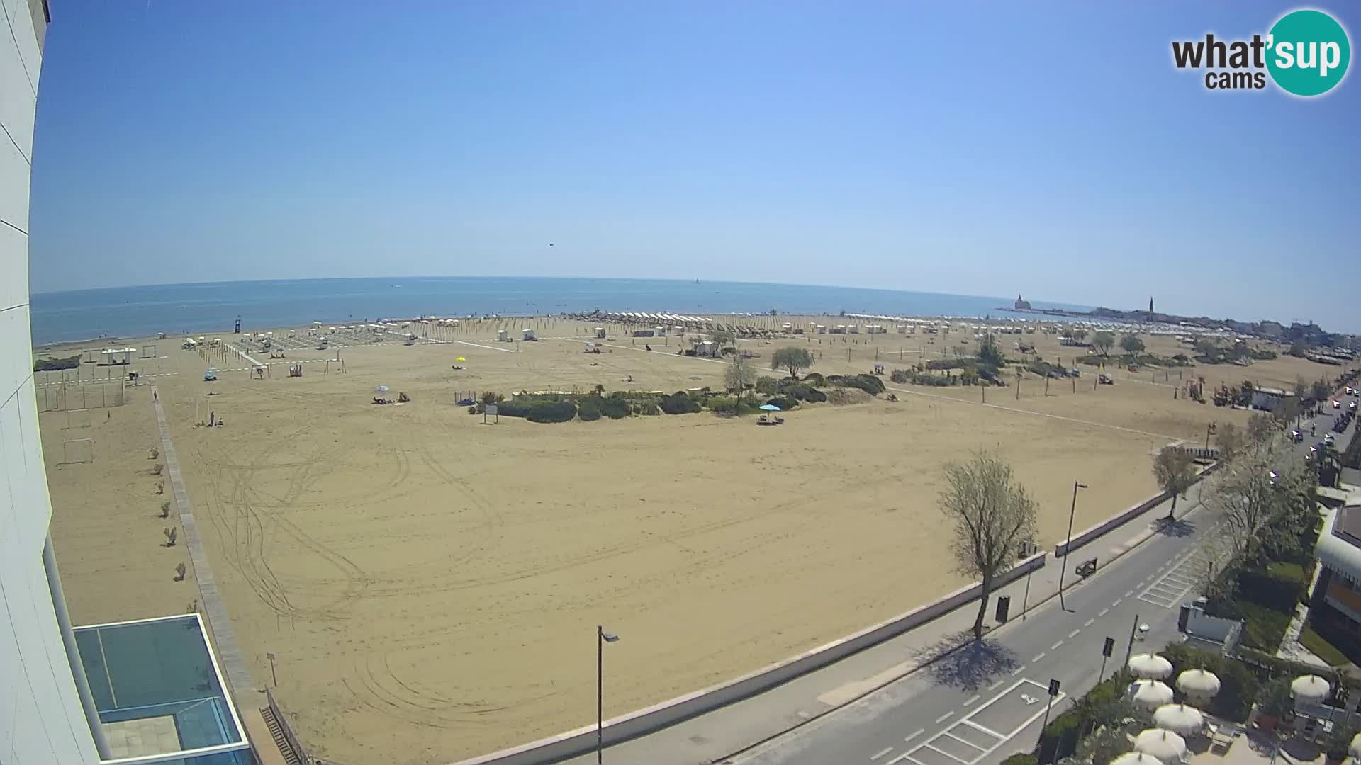 Hotel Panoramic v živo Caorle plaža Levante spletna kamera – Italija