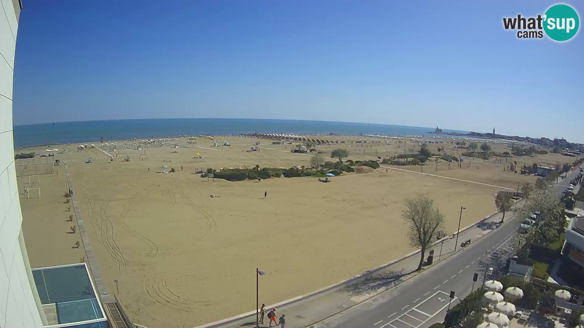 Hotel Panoramic v živo Caorle plaža Levante spletna kamera – Italija