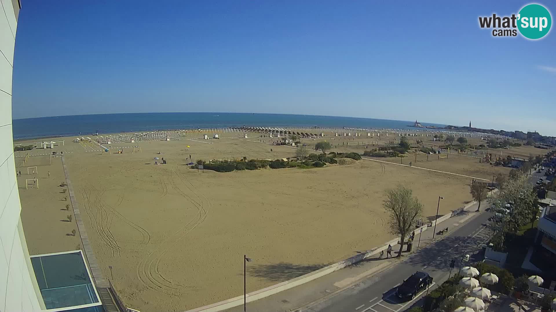 Hotel Panoramic v živo Caorle plaža Levante spletna kamera – Italija