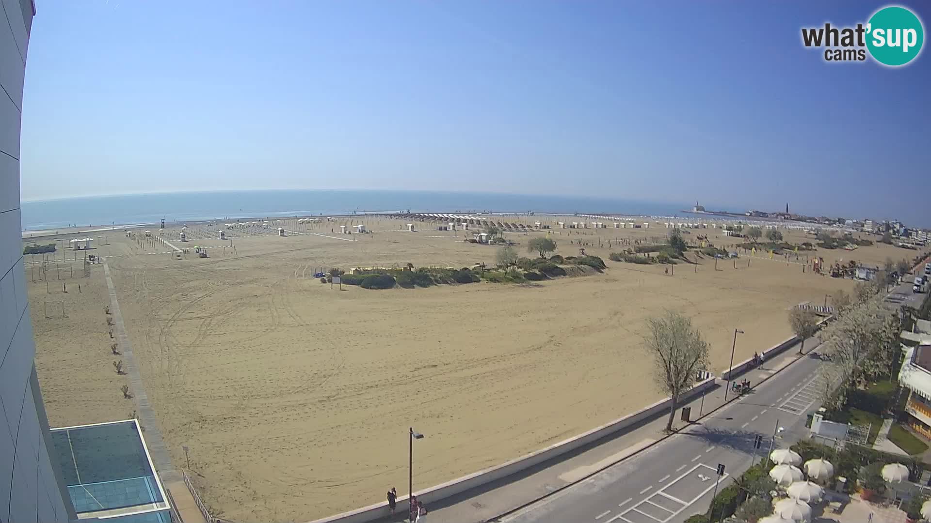 Hotel Panoramic v živo Caorle plaža Levante spletna kamera – Italija