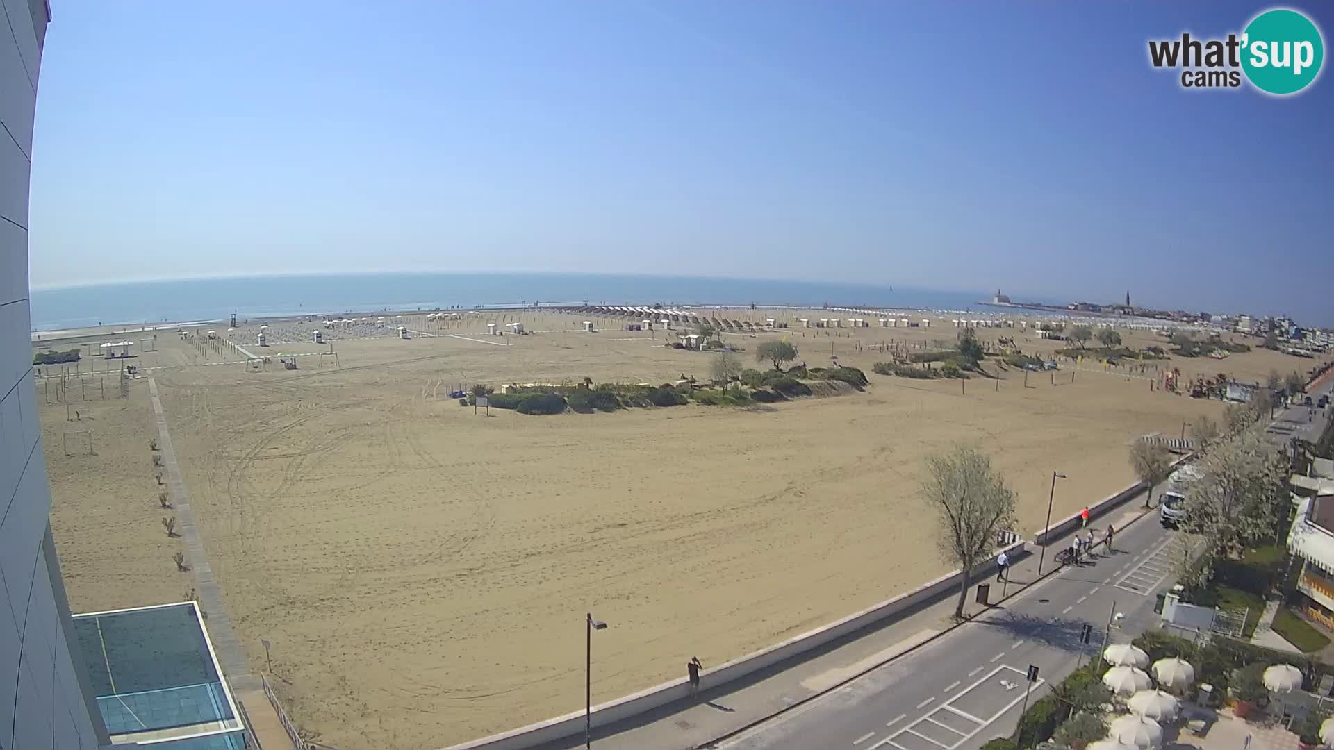 Hotel Panoramic v živo Caorle plaža Levante spletna kamera – Italija