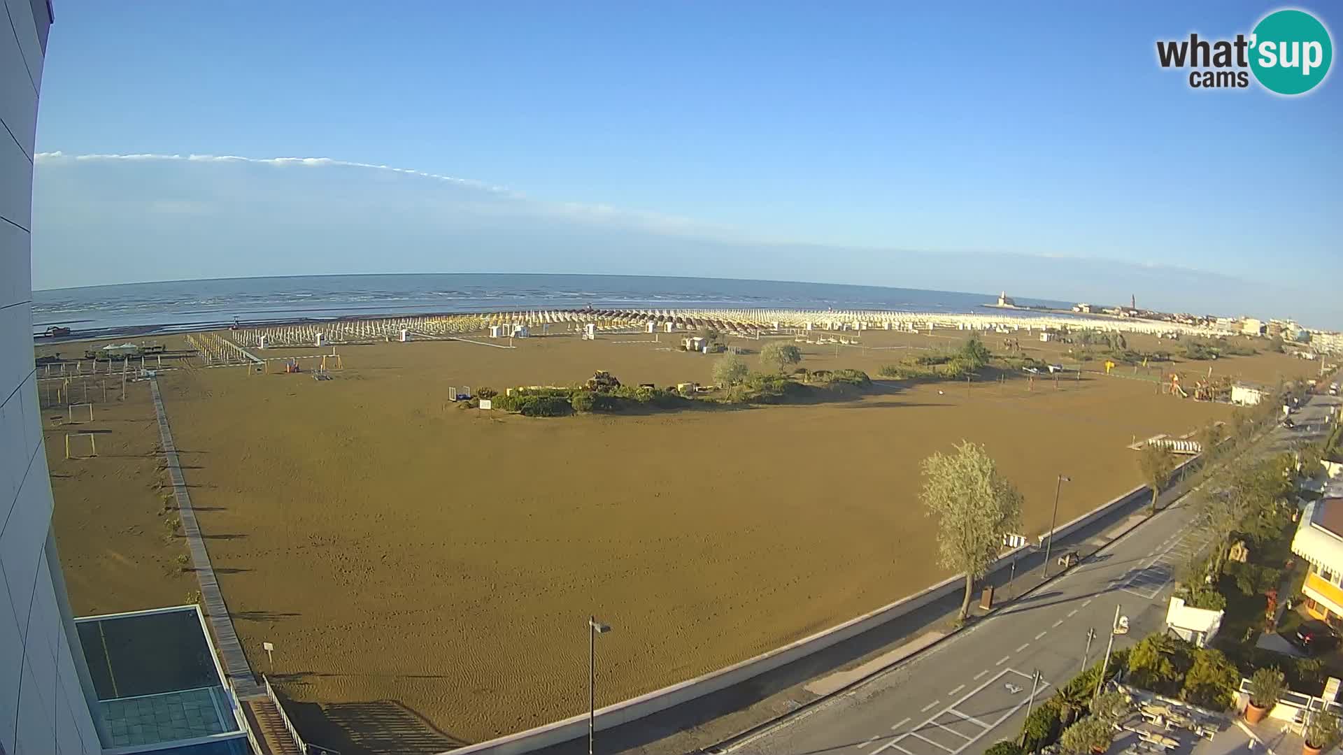 Hotel Panoramic v živo Caorle plaža Levante spletna kamera – Italija