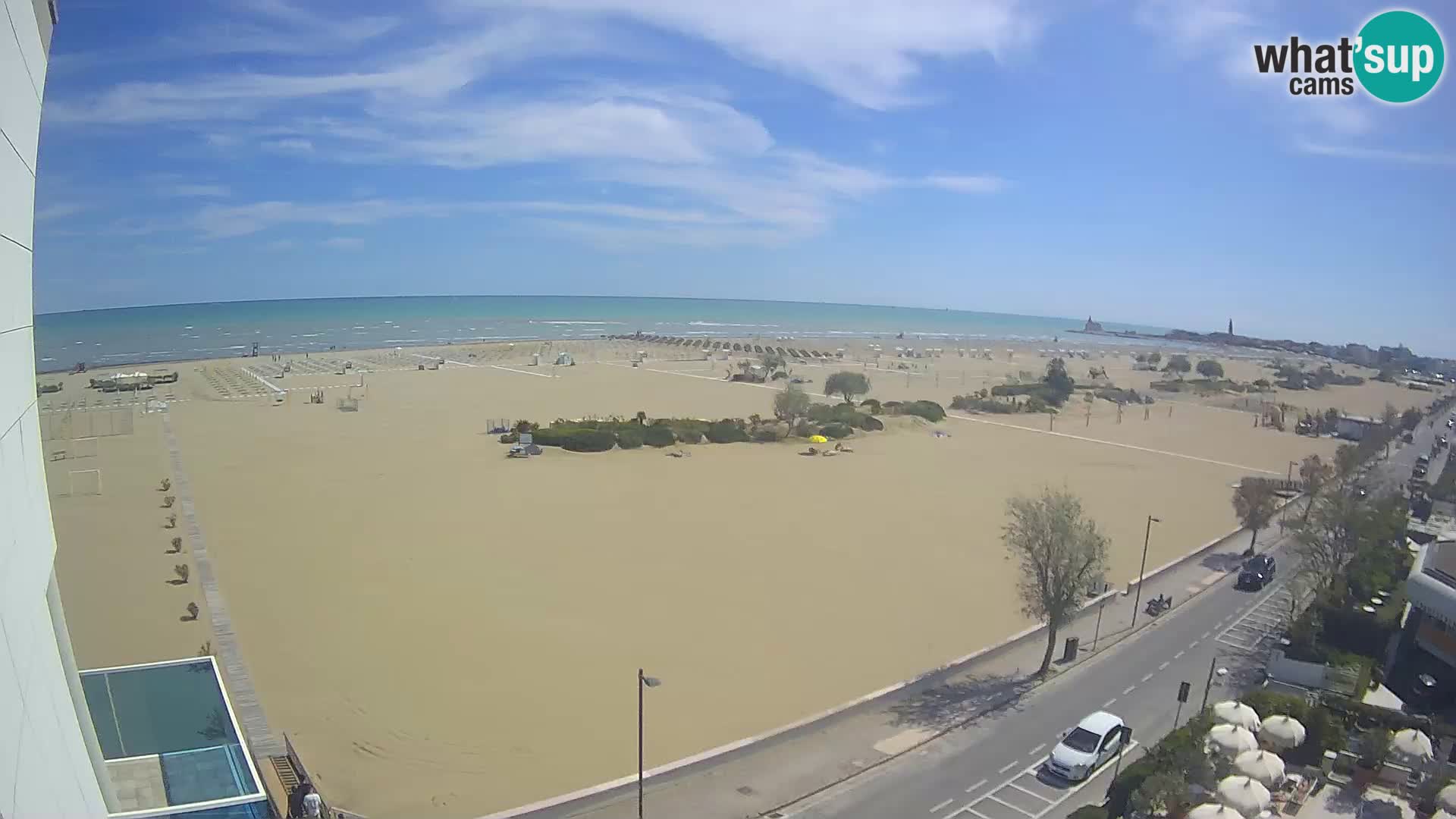 Hotel Panoramic v živo Caorle plaža Levante spletna kamera – Italija