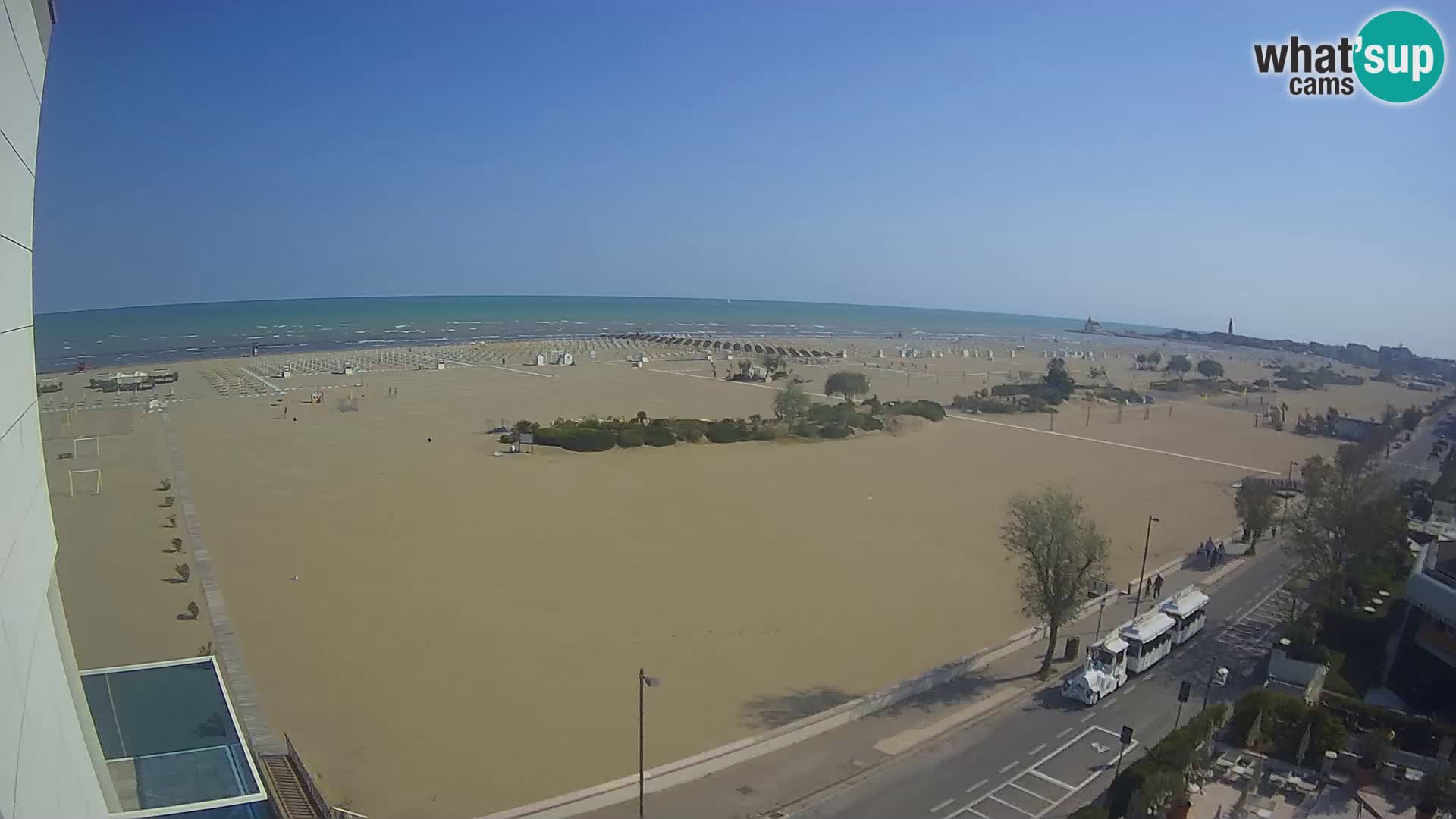 Hotel Panoramic v živo Caorle plaža Levante spletna kamera – Italija