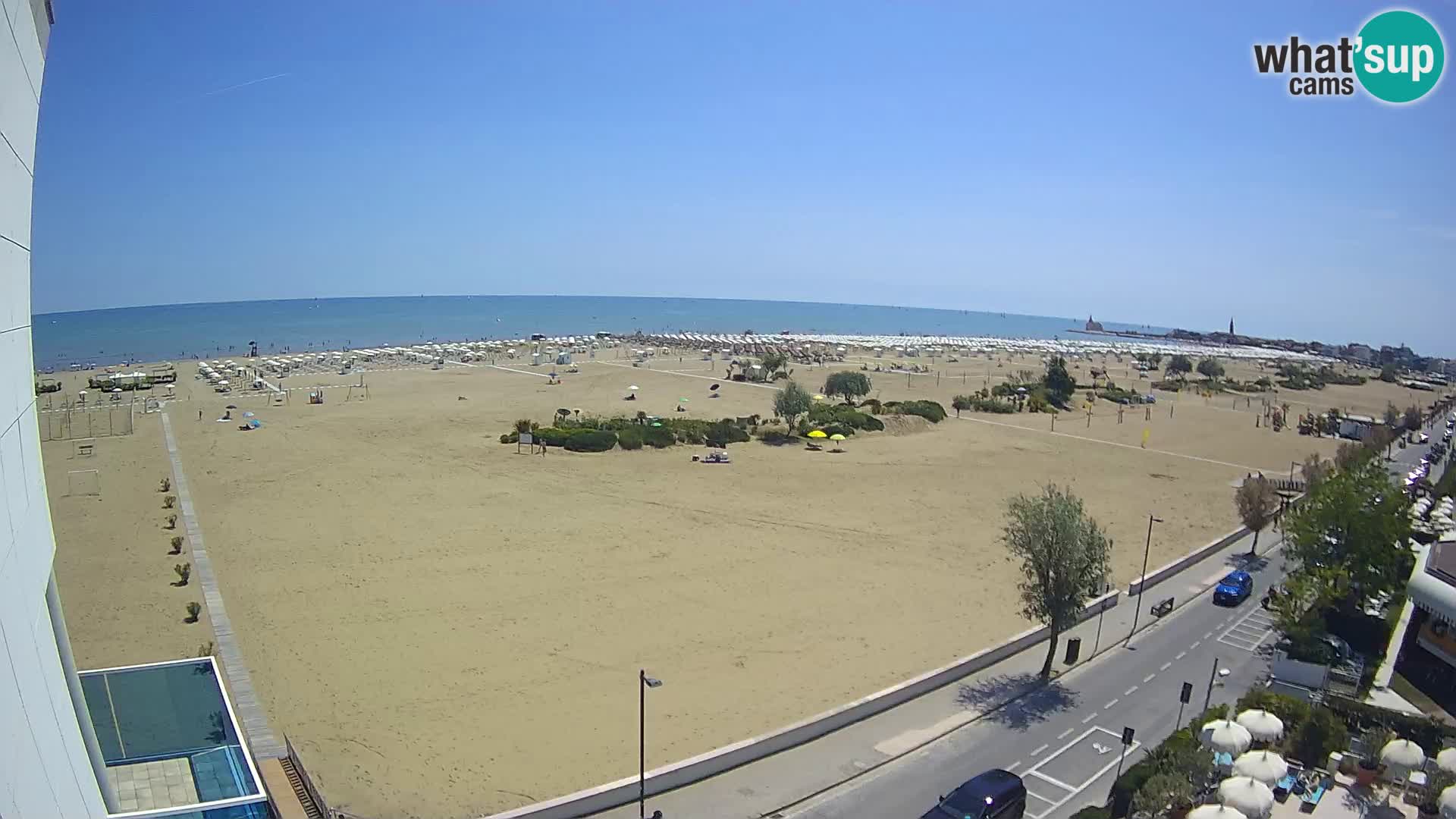 Hotel Panoramic u živo Caorle plaža Levante web kamera – Italija