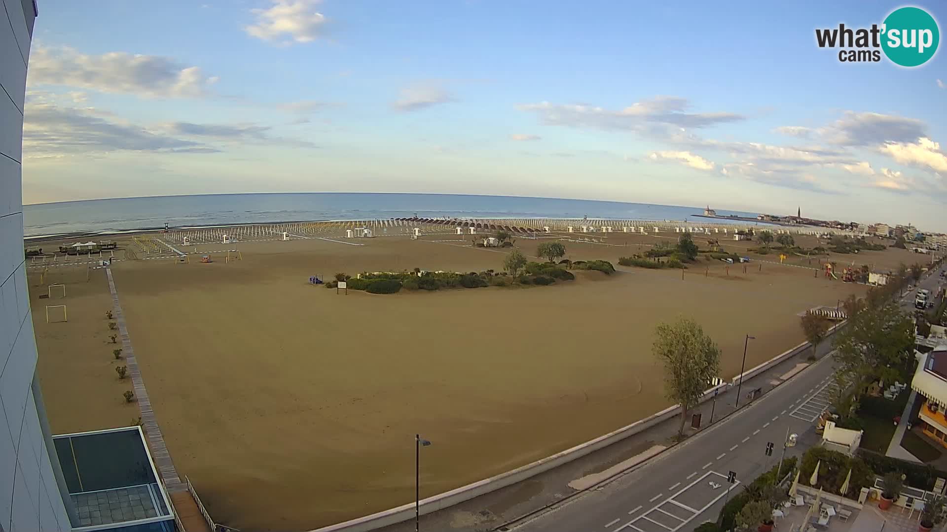 Hotel Panoramic v živo Caorle plaža Levante spletna kamera – Italija