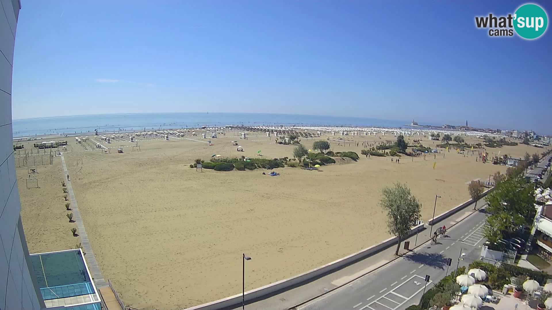 Hotel Panoramic dal vivo Caorle spiaggia Levante webcam