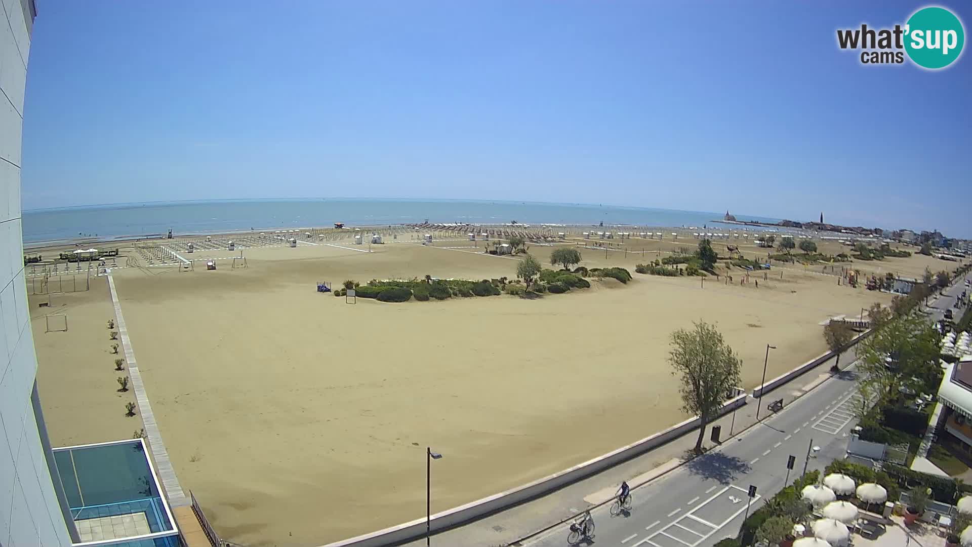 Hotel Panoramic u živo Caorle plaža Levante web kamera – Italija