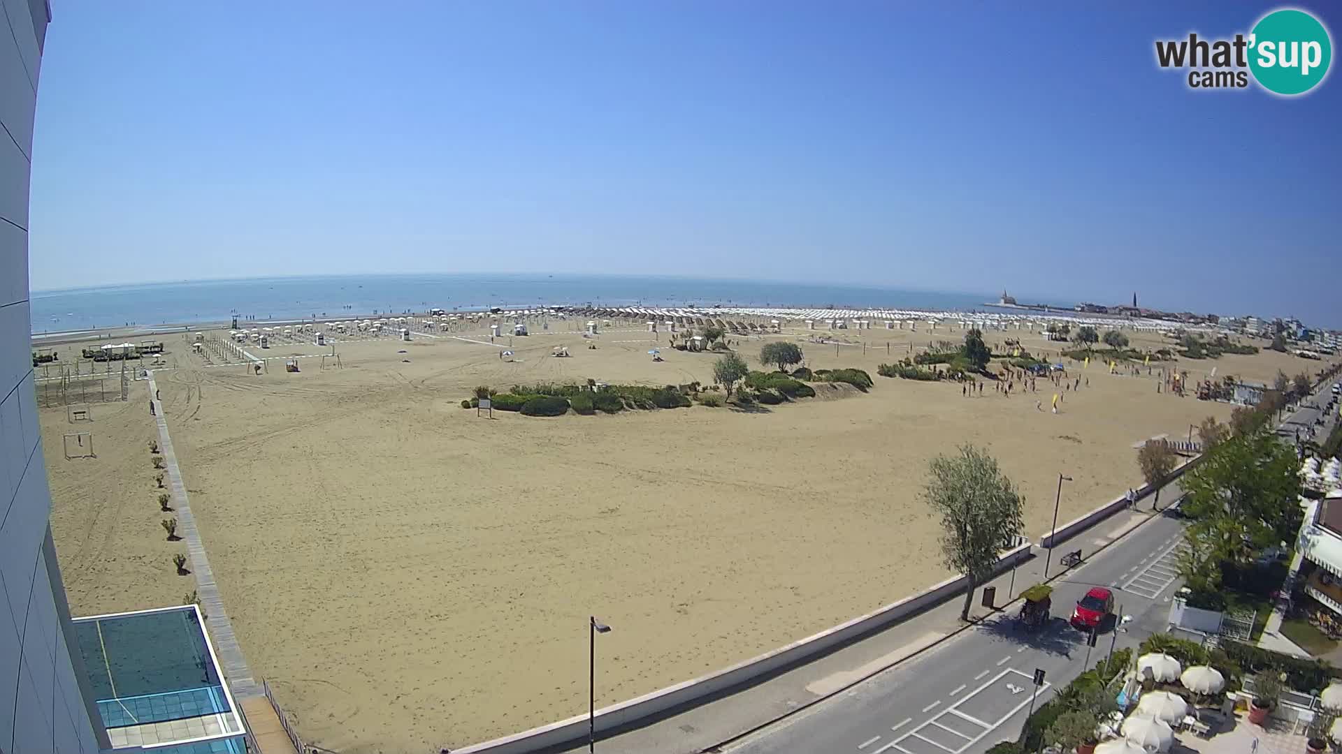Hotel Panoramic u živo Caorle plaža Levante web kamera – Italija