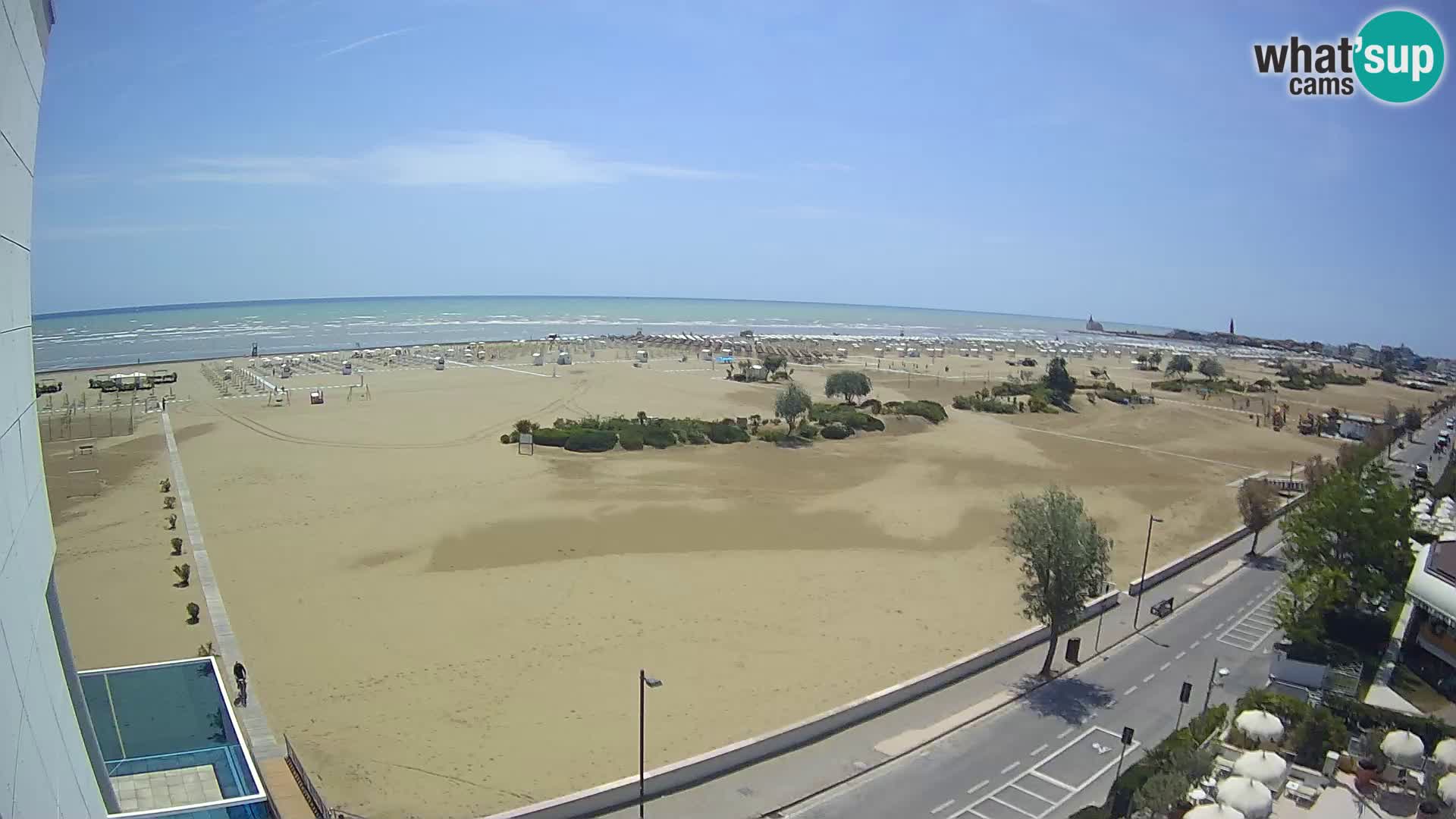 Hotel Panoramic u živo Caorle plaža Levante web kamera – Italija