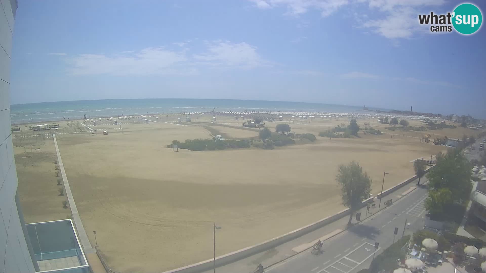Hotel Panoramic v živo Caorle plaža Levante spletna kamera – Italija