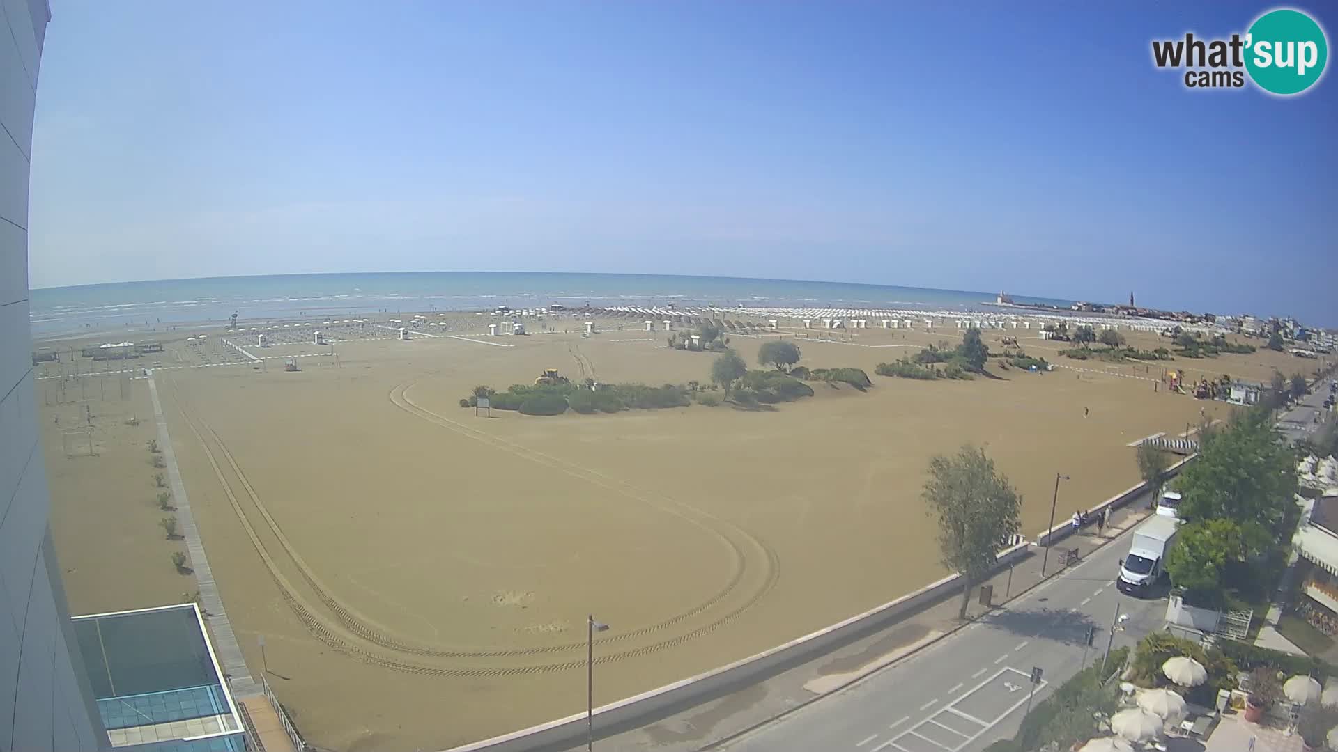 Hotel Panoramic v živo Caorle plaža Levante spletna kamera – Italija