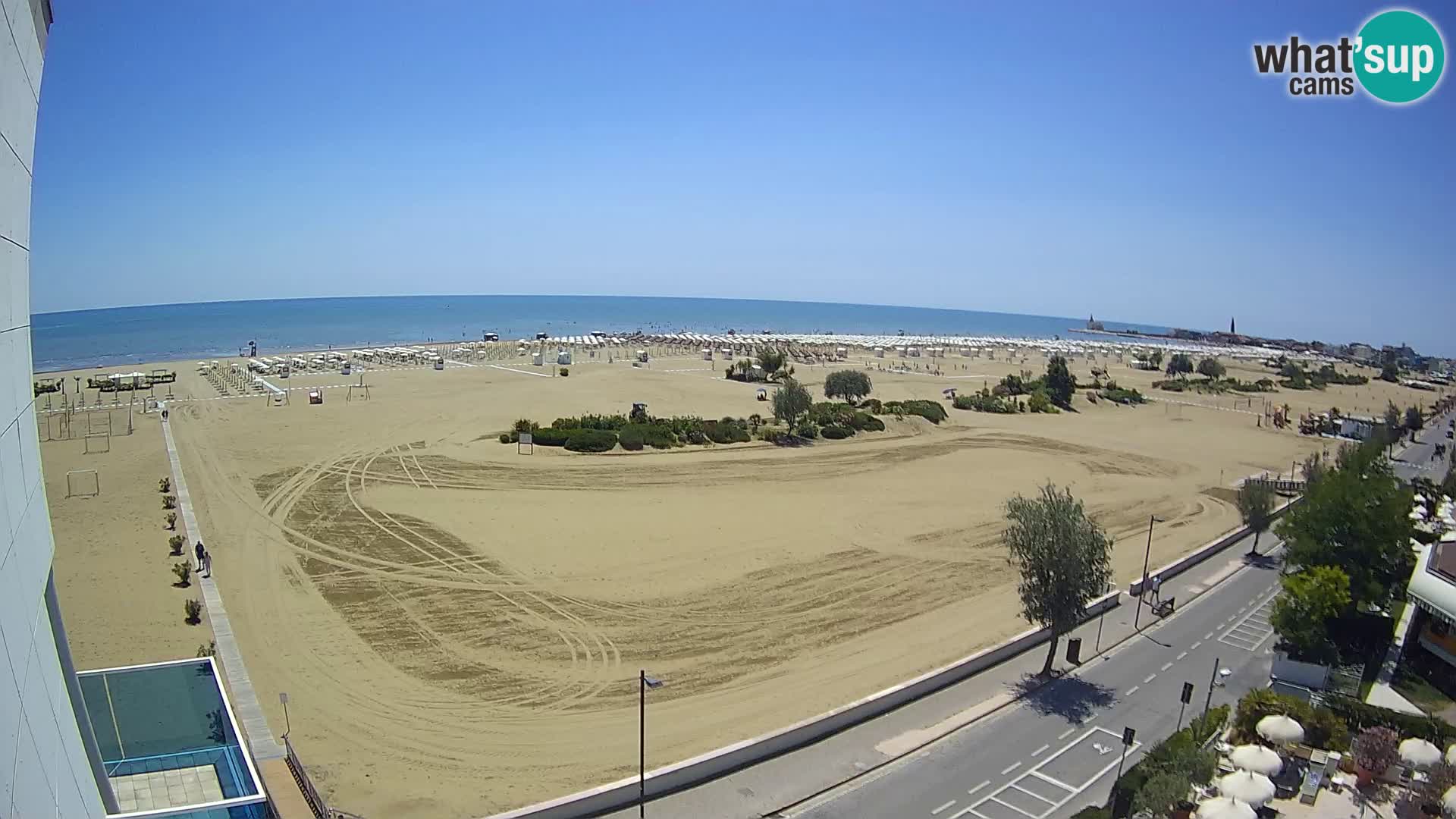 Hotel Panoramic dal vivo Caorle spiaggia Levante webcam