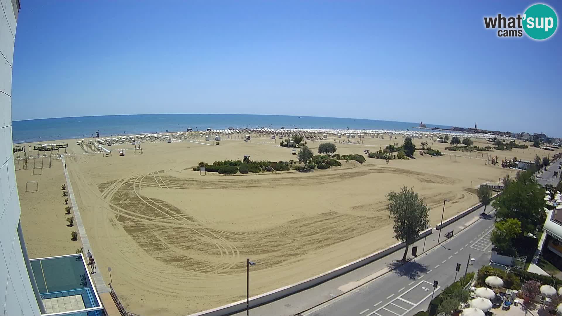 Hotel Panoramic v živo Caorle plaža Levante spletna kamera – Italija
