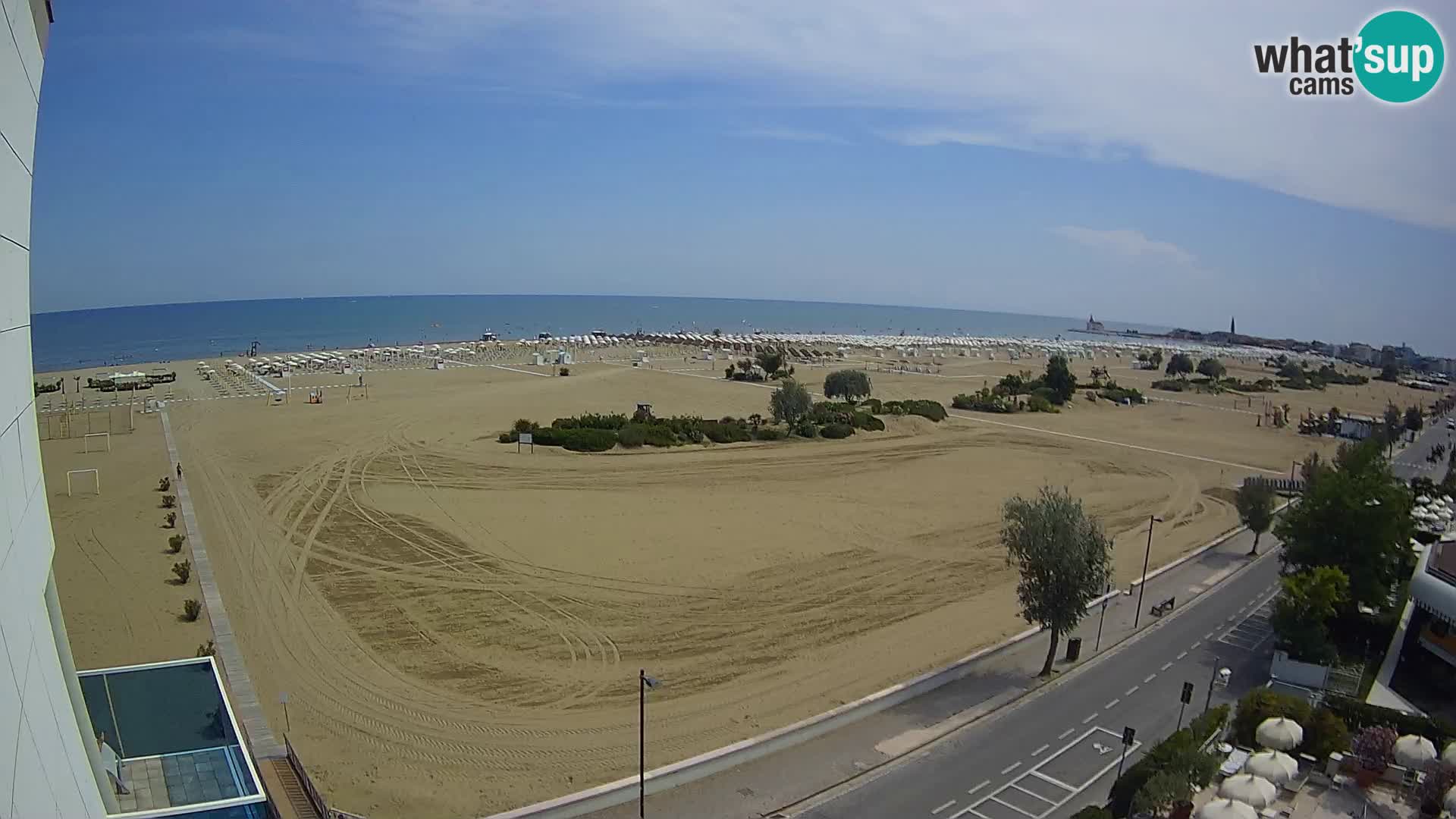 Hotel Panoramic v živo Caorle plaža Levante spletna kamera – Italija