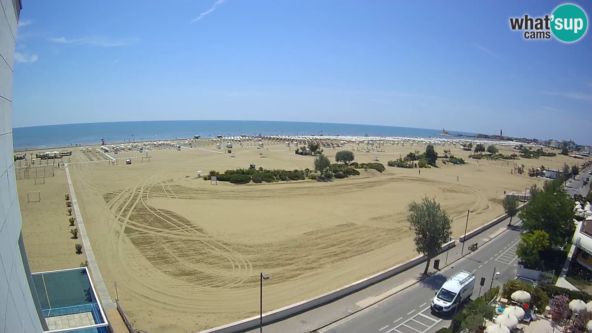 Hotel Panoramic Live view Caorle beach Levante webcam – Italy