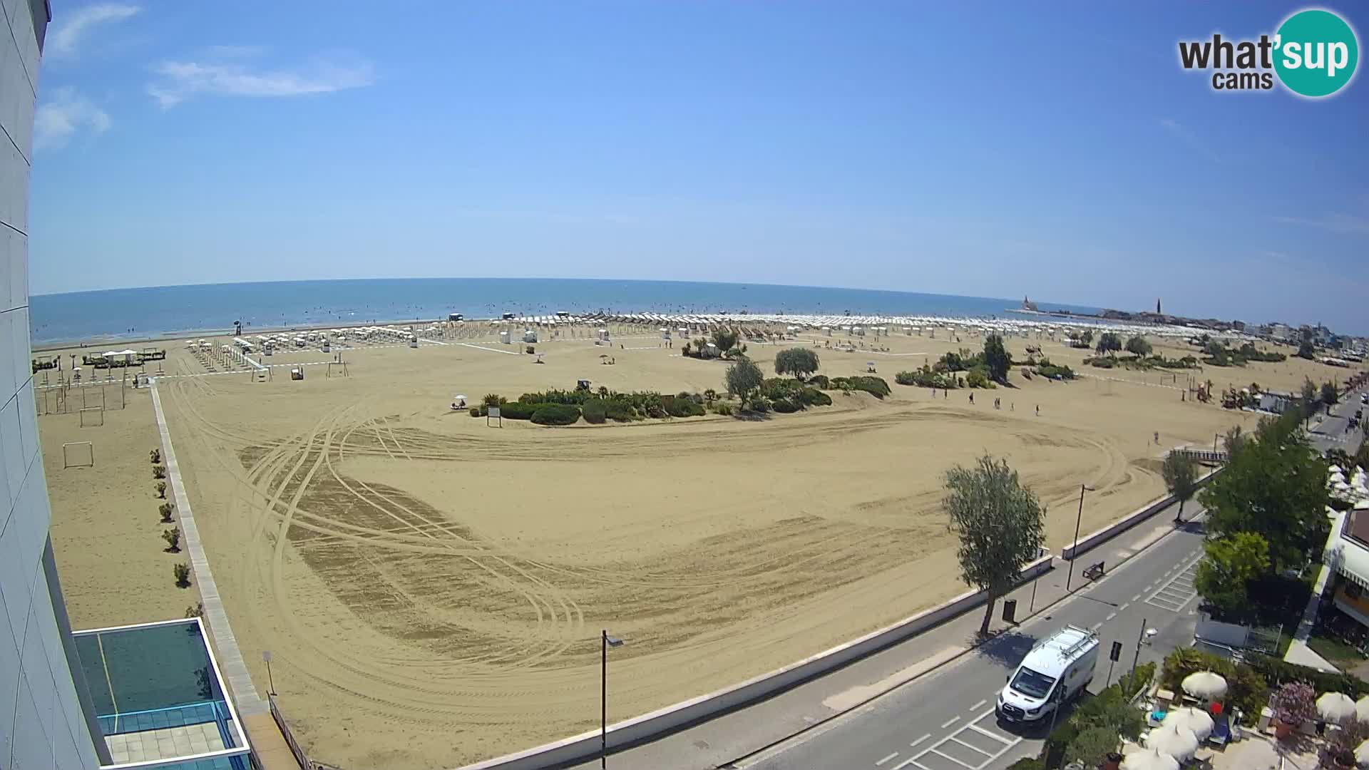 Hotel Panoramic Live view Caorle beach Levante webcam – Italy
