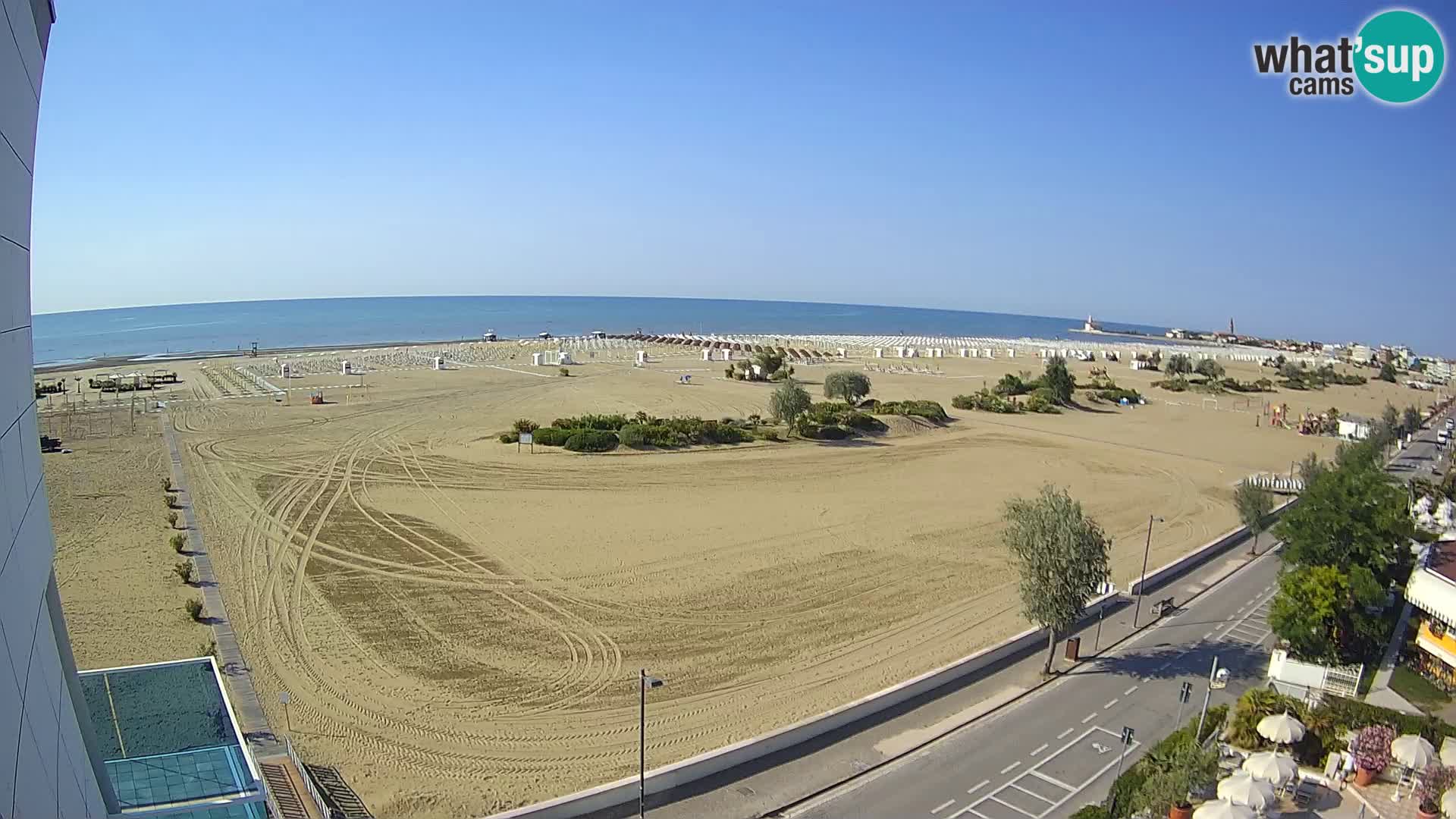 Hotel Panoramic v živo Caorle plaža Levante spletna kamera – Italija