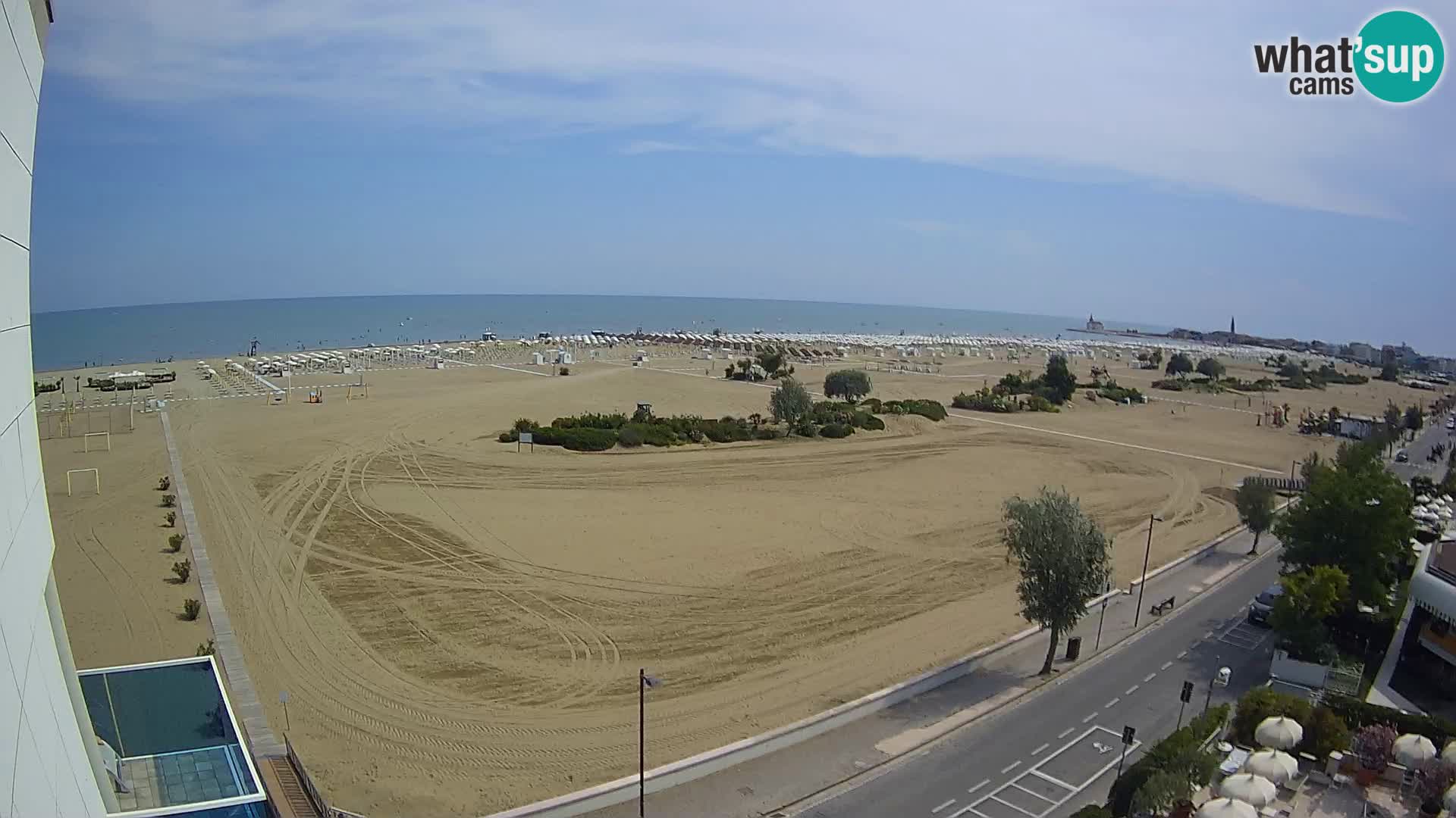 Hotel Panoramic v živo Caorle plaža Levante spletna kamera – Italija