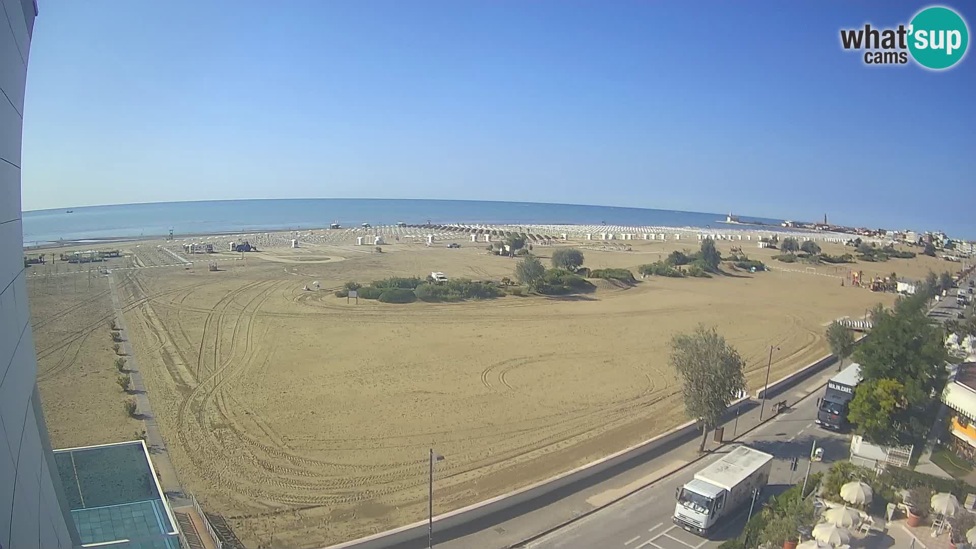 Hotel Panoramic Live view Caorle beach Levante webcam – Italy